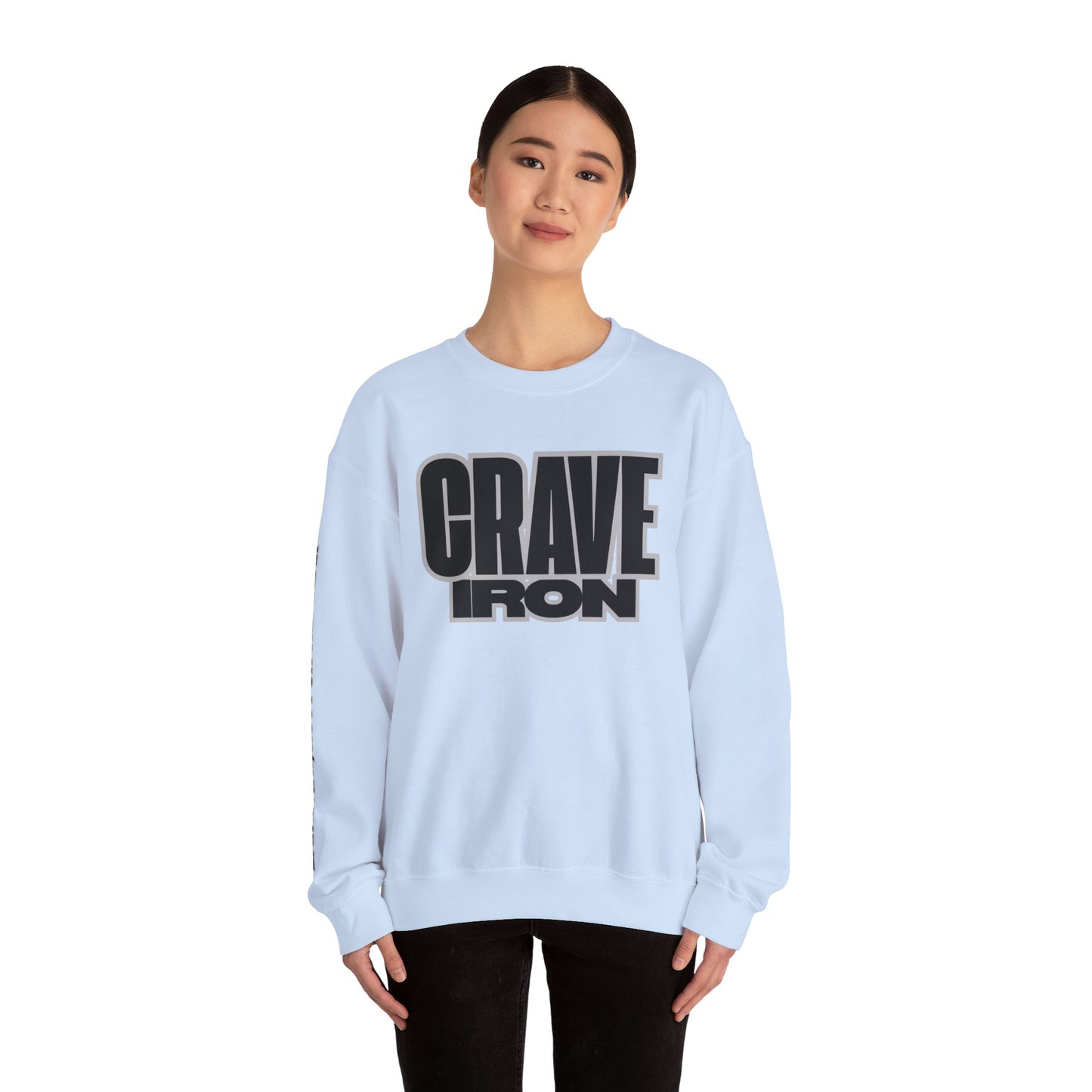 CRAVE IRON, BAR MATH Crewneck Sweatshirt
